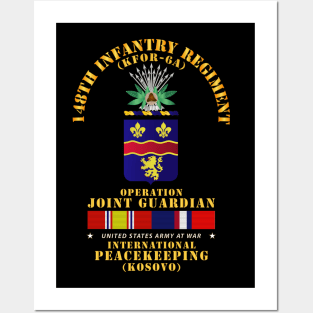 148th Infantry Regt  - Opn Joint Guardian  w Kosovo SVC Posters and Art